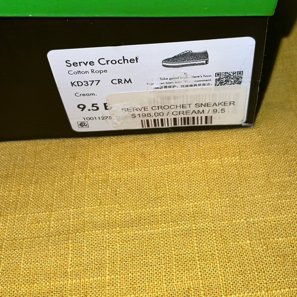 Kate Spade‎ Serve Crochet Sneakers Ivory Size 9.5 - NEW - Fast Shipping 💯 - Picture 6 of 9